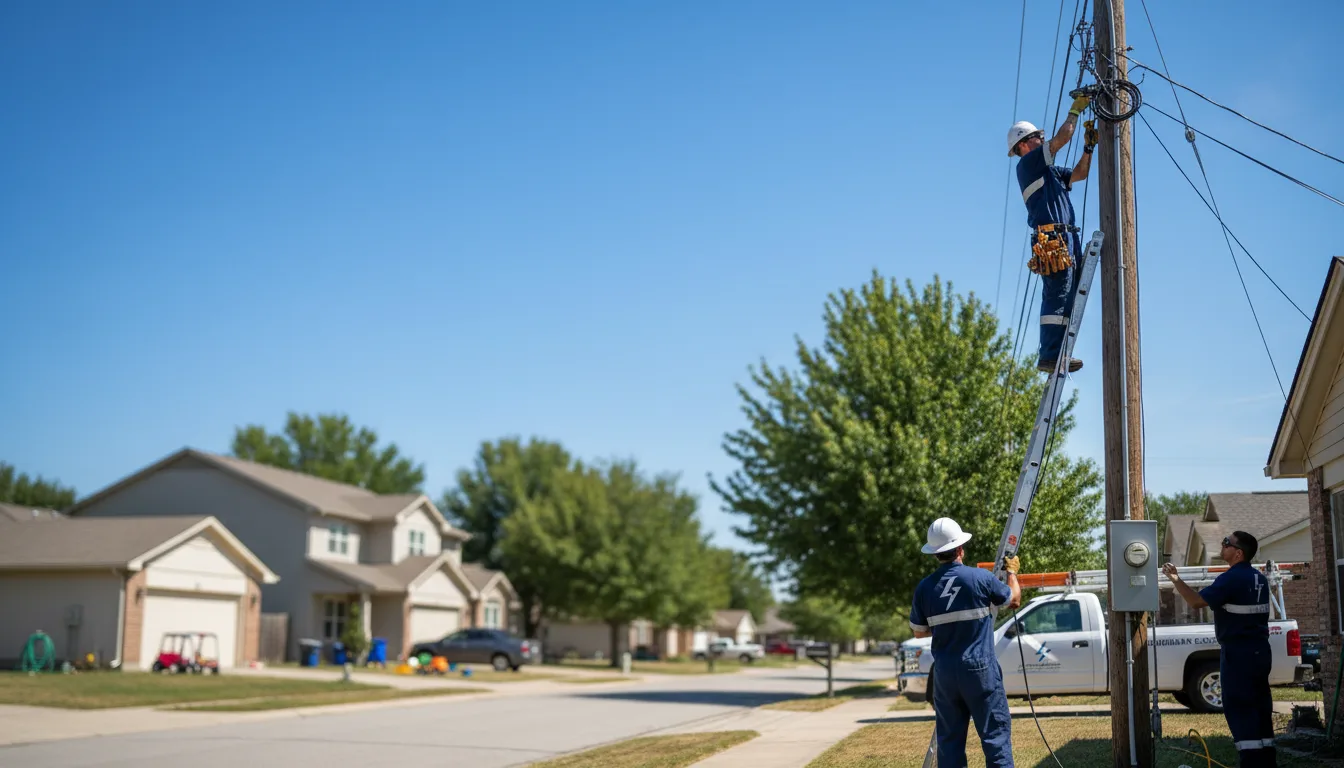 Residential electrician providing installation services in Manor, PA